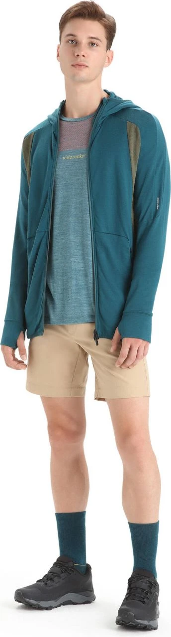 Icebreaker Men Merino Quantum Zoneknit Long Sleeve Zip Hoodie - Image 4