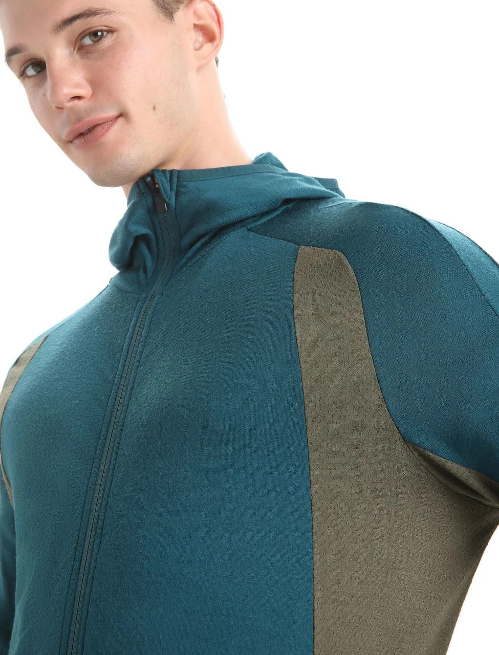 Icebreaker Men Merino Quantum Zoneknit Long Sleeve Zip Hoodie - Image 5