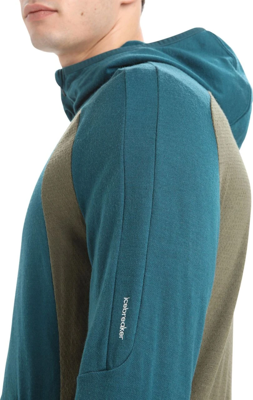 Icebreaker Men Merino Quantum Zoneknit Long Sleeve Zip Hoodie - Image 7