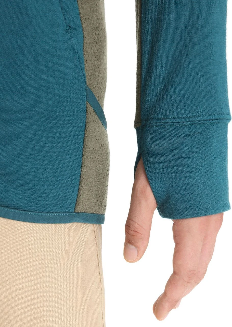 Icebreaker Men Merino Quantum Zoneknit Long Sleeve Zip Hoodie - Image 9