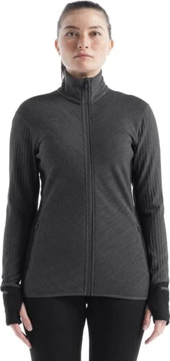 Icebreaker Women Descender Long Sleeve Zip
