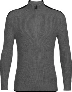Icebreaker Men Lodge Long Sleeve Half Zip Sweater