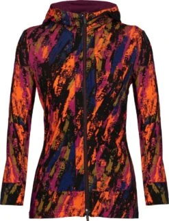 Icebreaker Women Quantum III Long Sleeve Zip Hoodie Sedimentary