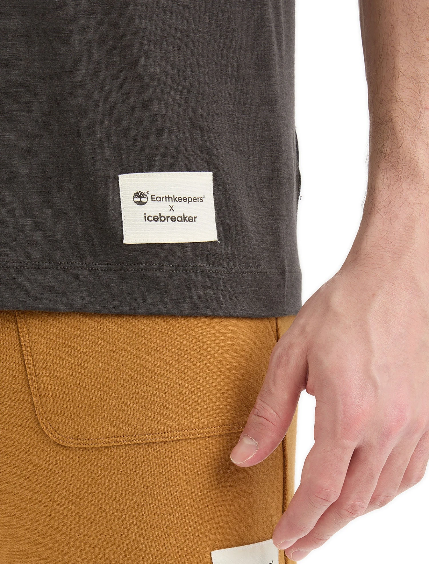 Icebreaker IB X Timberland Merino ZoneKnit Short Sleeve Tee - Men's|-|T-shirt à Manches Courtes En Laine Mérinos ZoneKnit IB X Timberland - Homme - Image 3