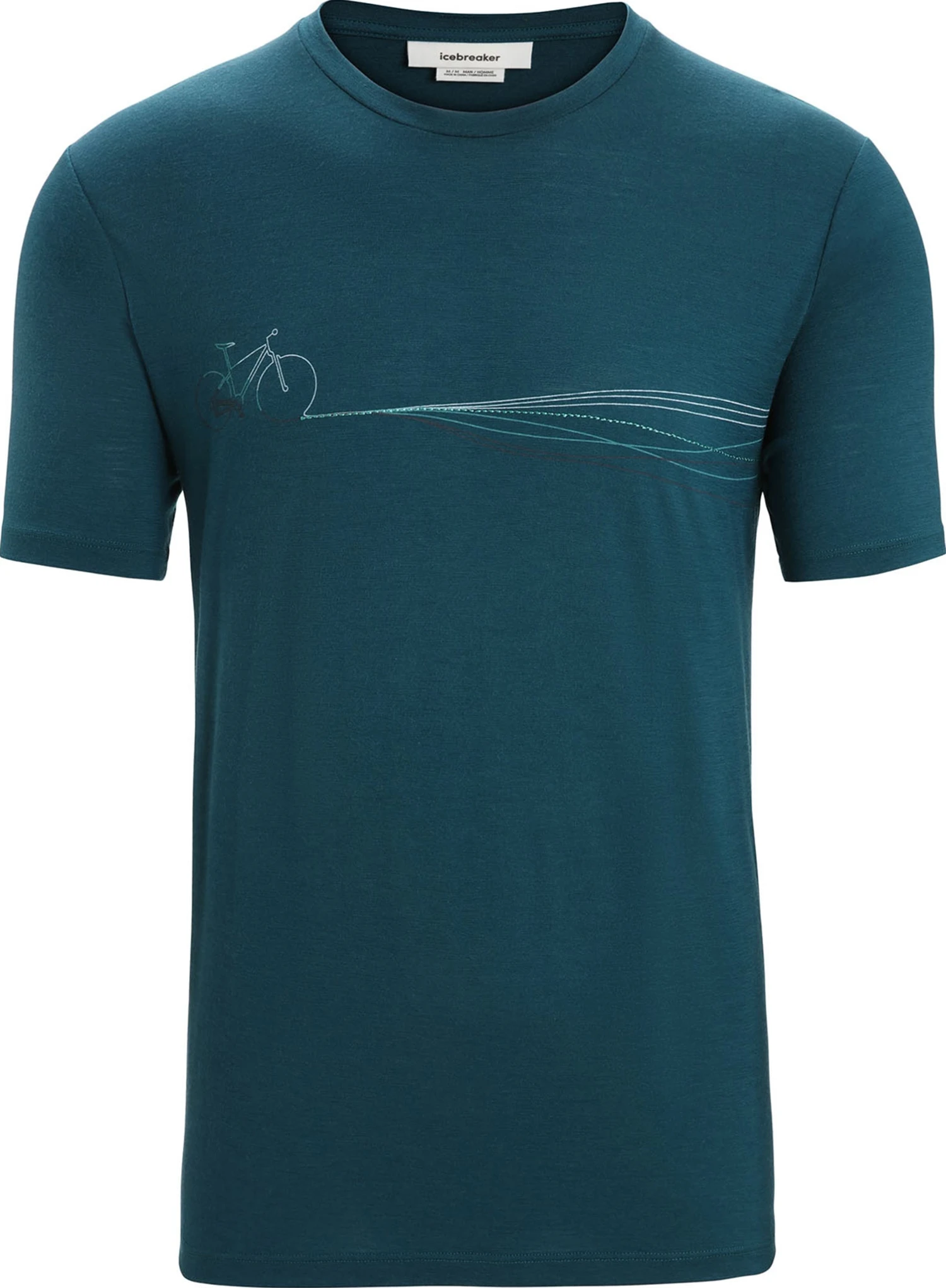 Icebreaker Tech Lite II Short Sleeve Tee Cadence Paths - Men's|-|T-shirt Tech Lite II Cadence Paths - Homme - Image 3