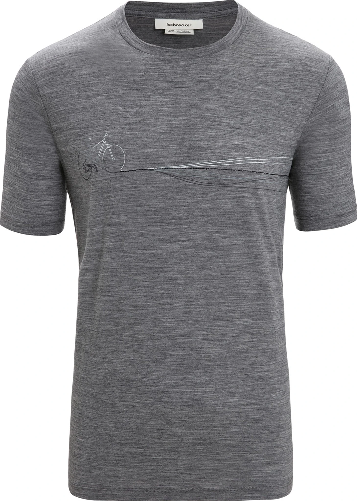 Icebreaker Tech Lite II Short Sleeve Tee Cadence Paths - Men's|-|T-shirt Tech Lite II Cadence Paths - Homme