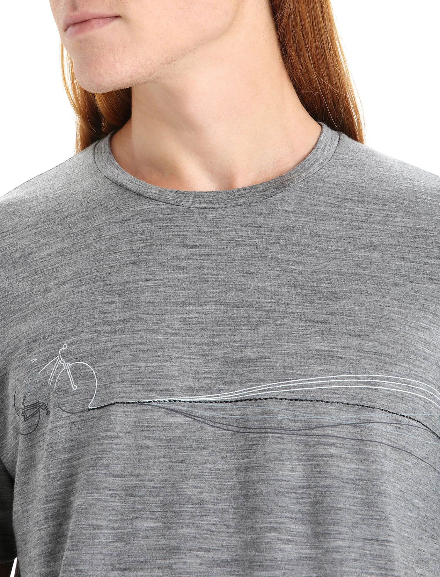 Icebreaker Tech Lite II Short Sleeve Tee Cadence Paths - Men's|-|T-shirt Tech Lite II Cadence Paths - Homme - Image 14