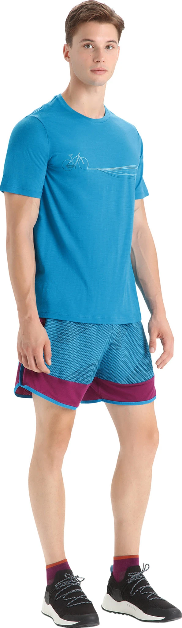 Icebreaker Tech Lite II Short Sleeve Tee Cadence Paths - Men's|-|T-shirt Tech Lite II Cadence Paths - Homme - Image 15