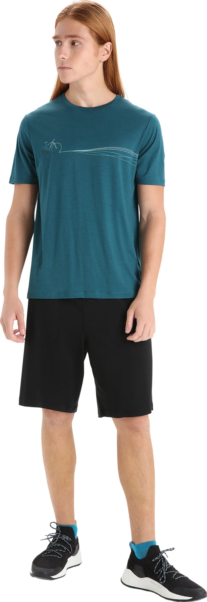 Icebreaker Tech Lite II Short Sleeve Tee Cadence Paths - Men's|-|T-shirt Tech Lite II Cadence Paths - Homme - Image 10