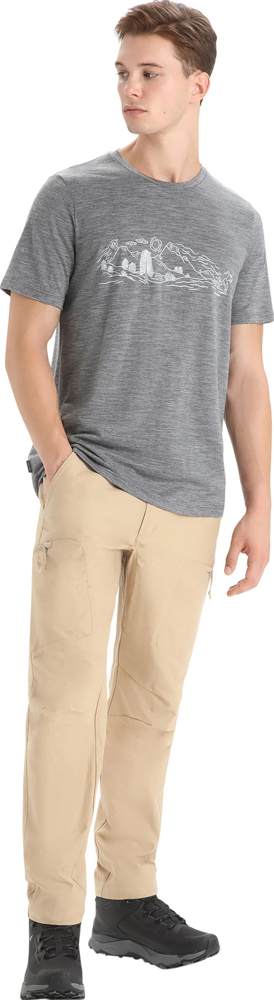 Icebreaker Tech Lite II Short Sleeve Tee Nature Sprint - Men's|-|T-shirt Tech Lite II Nature Sprint - Homme - Image 4