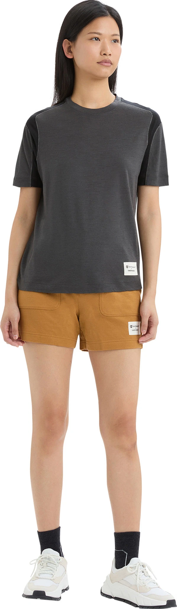 Icebreaker IB X Timberland Merino ZoneKnit Short Sleeve Tee - Women's|-|T-shirt à Manches Courtes En Laine Mérinos ZoneKnit IB X Timberland - Femme - Image 4