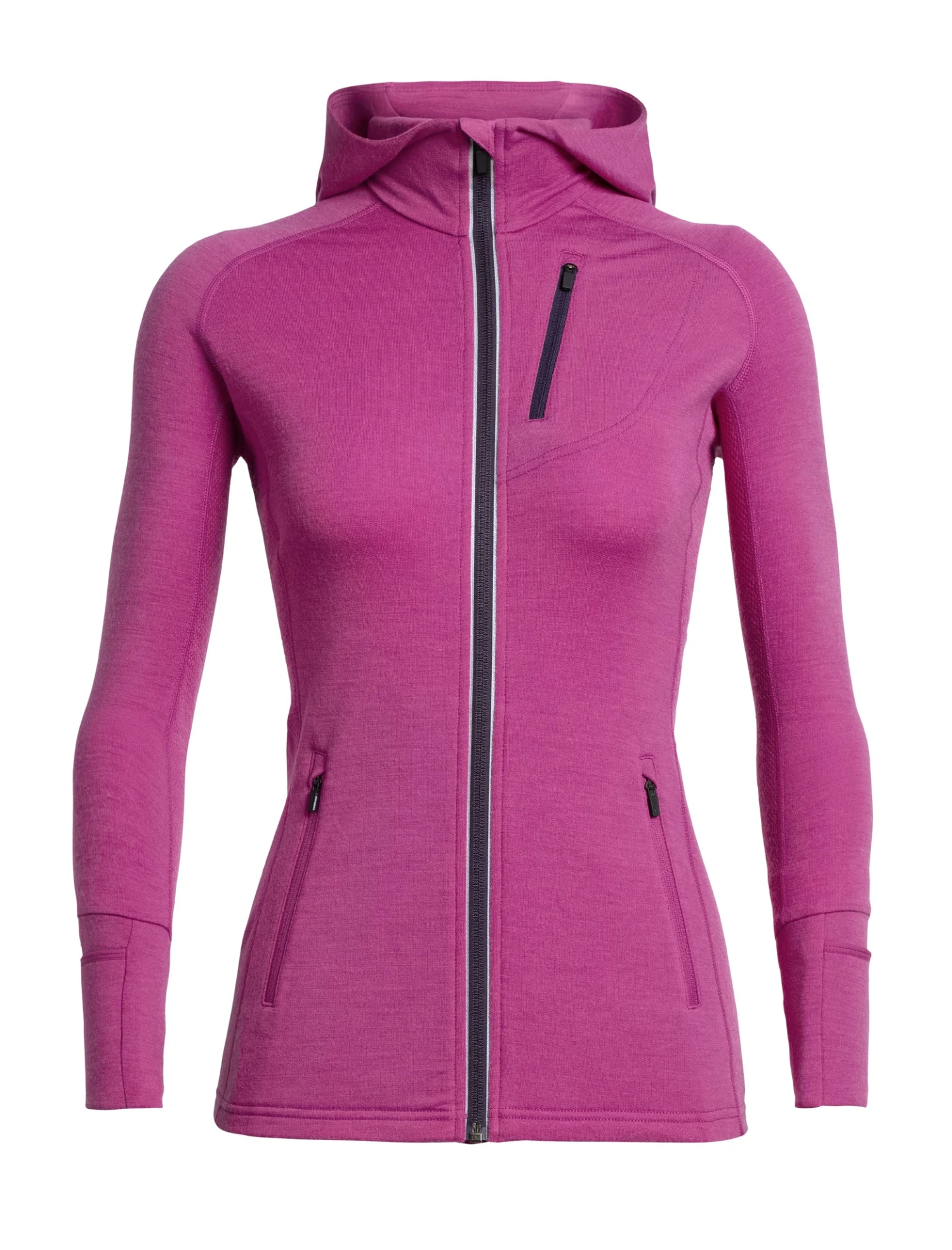 Icebreaker Quantum Long Sleeve Zip Hood - Women's|-|Chandail à Capuchon Et Glissière Quantum - Femme - Image 13