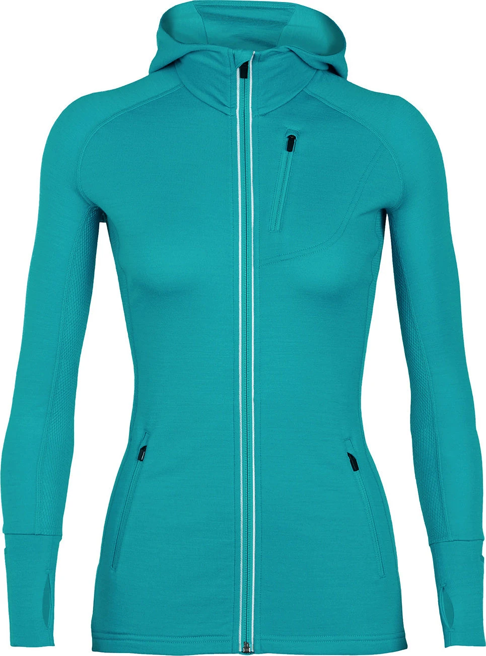 Icebreaker Quantum Long Sleeve Zip Hood - Women's|-|Chandail à Capuchon Et Glissière Quantum - Femme - Image 7