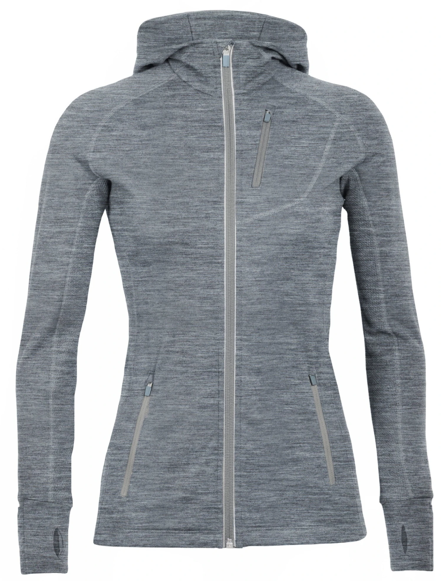 Icebreaker Quantum Long Sleeve Zip Hood - Women's|-|Chandail à Capuchon Et Glissière Quantum - Femme