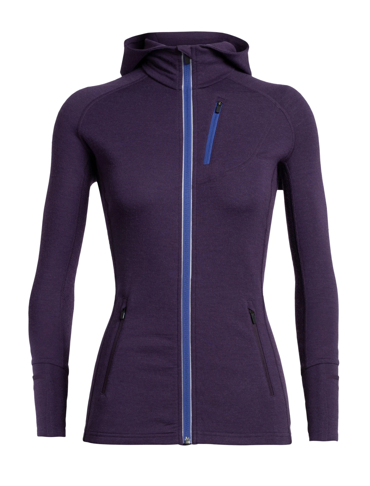 Icebreaker Quantum Long Sleeve Zip Hood - Women's|-|Chandail à Capuchon Et Glissière Quantum - Femme - Image 2