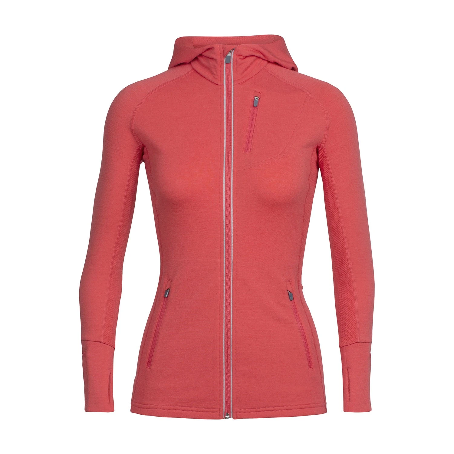 Icebreaker Quantum Long Sleeve Zip Hood - Women's|-|Chandail à Capuchon Et Glissière Quantum - Femme - Image 6