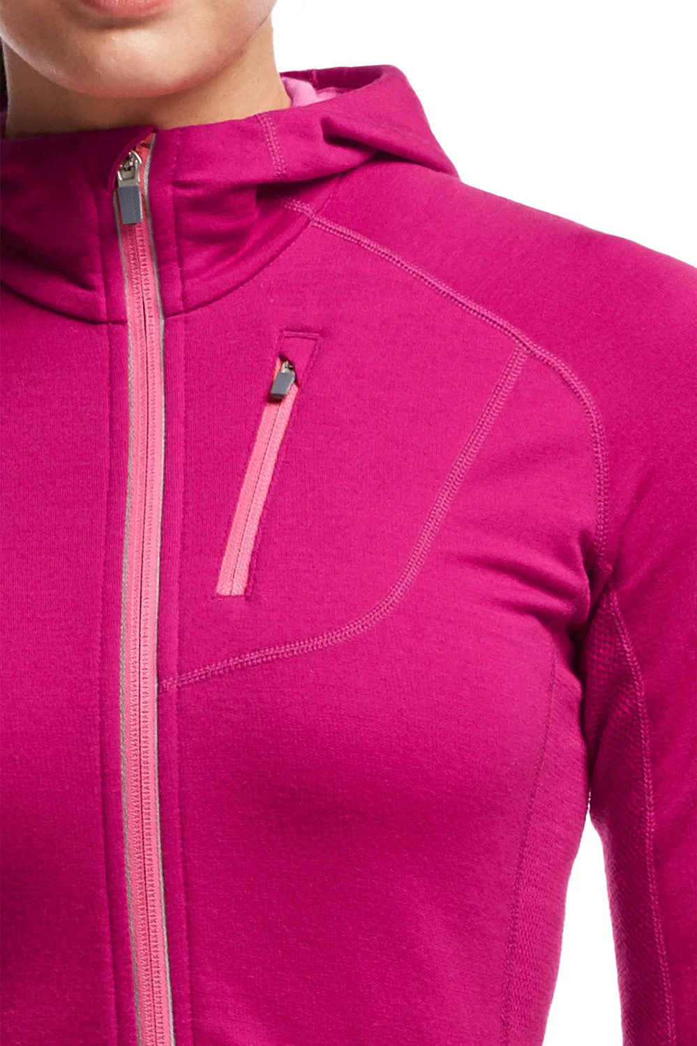 Icebreaker Quantum Long Sleeve Zip Hood - Women's|-|Chandail à Capuchon Et Glissière Quantum - Femme - Image 17