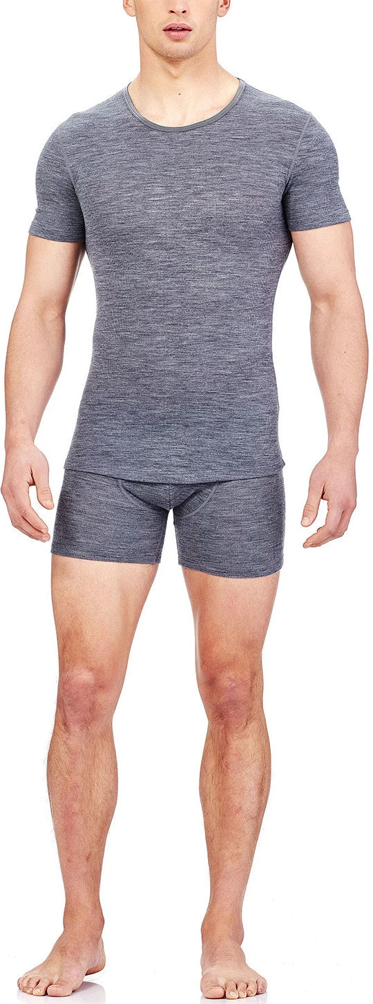 Icebreaker Anatomica Rib Short Sleeve Crewe - Men's|-|T-Shirt Anatomica Rib - Homme - Image 3