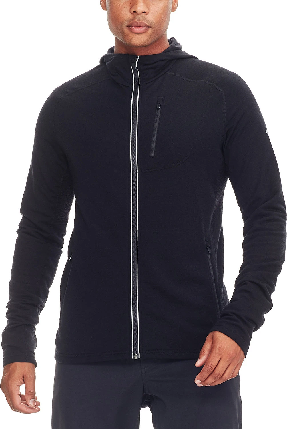 Icebreaker Quantum Long Sleeve Zip Hood - Men's|-|Chandail à Capuchon Et Glissière Quantum - Homme - Image 11