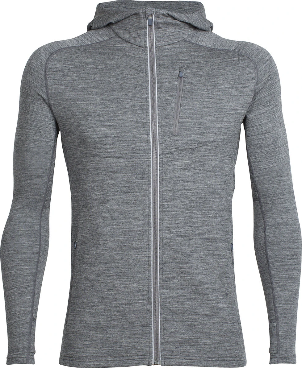 Icebreaker Quantum Long Sleeve Zip Hood - Men's|-|Chandail à Capuchon Et Glissière Quantum - Homme - Image 2