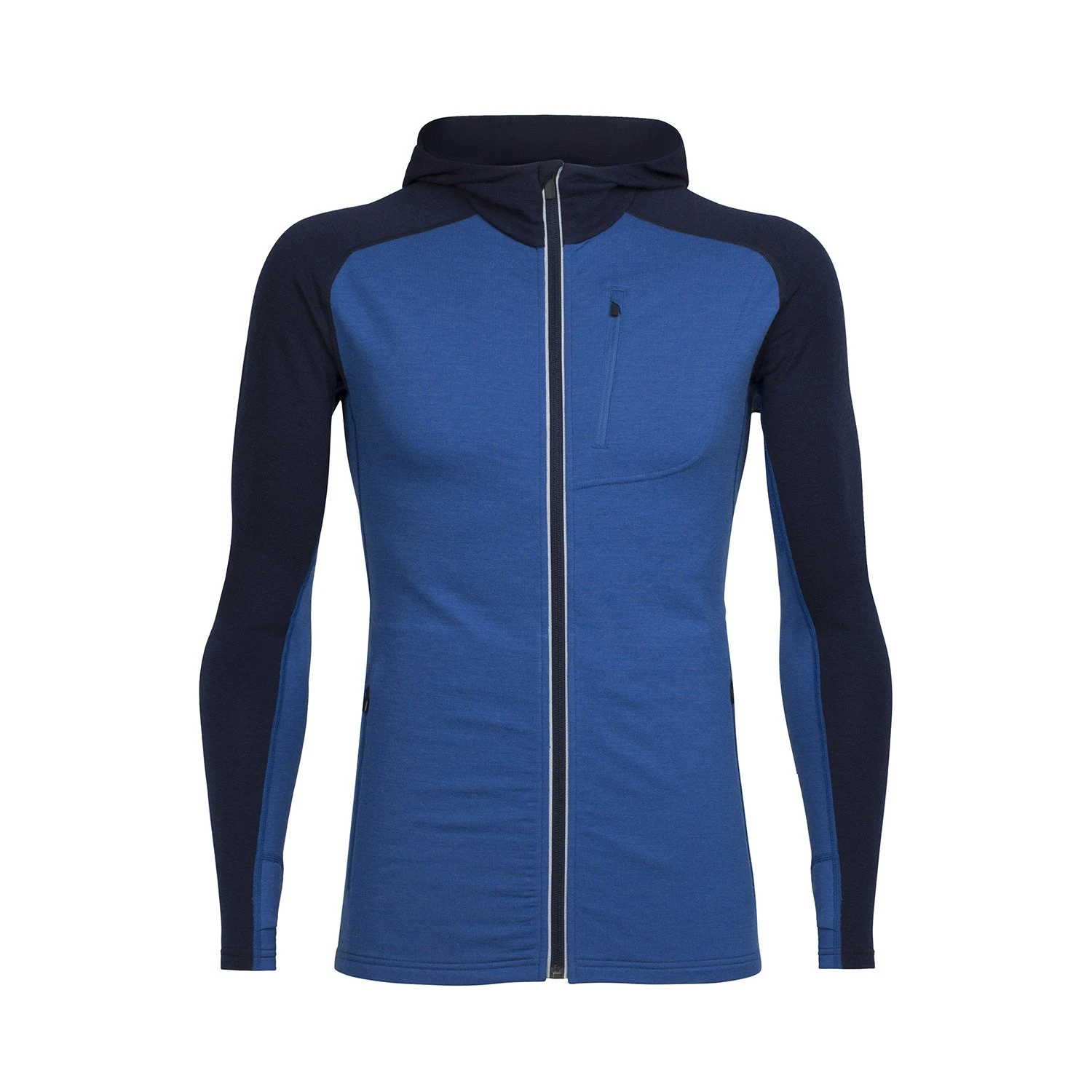 Icebreaker Quantum Long Sleeve Zip Hood - Men's|-|Chandail à Capuchon Et Glissière Quantum - Homme - Image 4