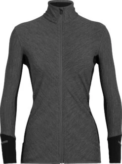 Icebreaker Real Fleece Descender Long Sleeves Zip Jacket - Women's|-|Manteau à Glissière Et Manches Longues Real Fleece Descender - Femme