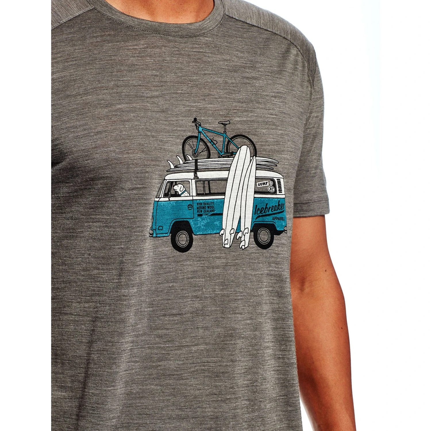 Icebreaker Men's Sphere Short Sleeve Crewe Van Surf Life|-|T-Shirt Sphere Van Surf Life Homme - Image 7