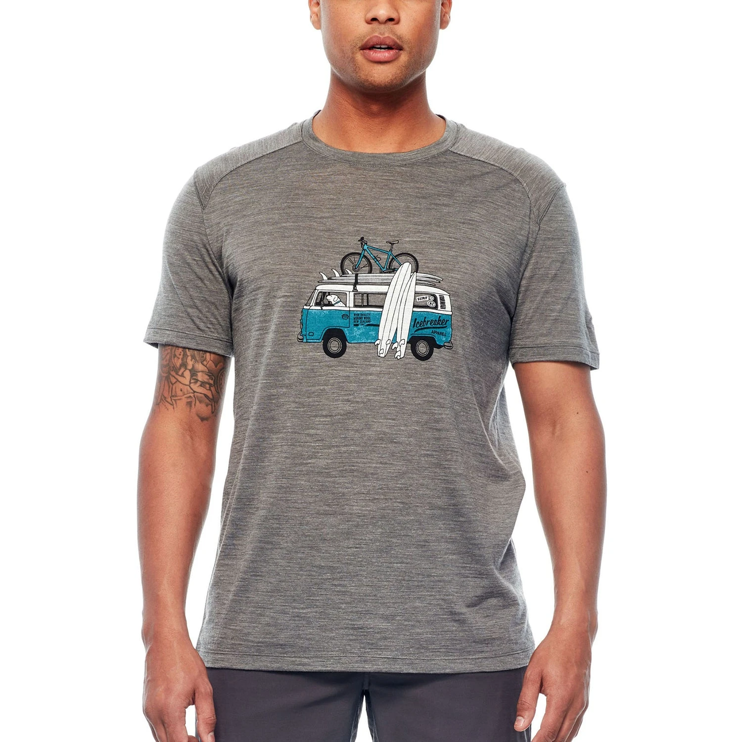 Icebreaker Men's Sphere Short Sleeve Crewe Van Surf Life|-|T-Shirt Sphere Van Surf Life Homme - Image 8