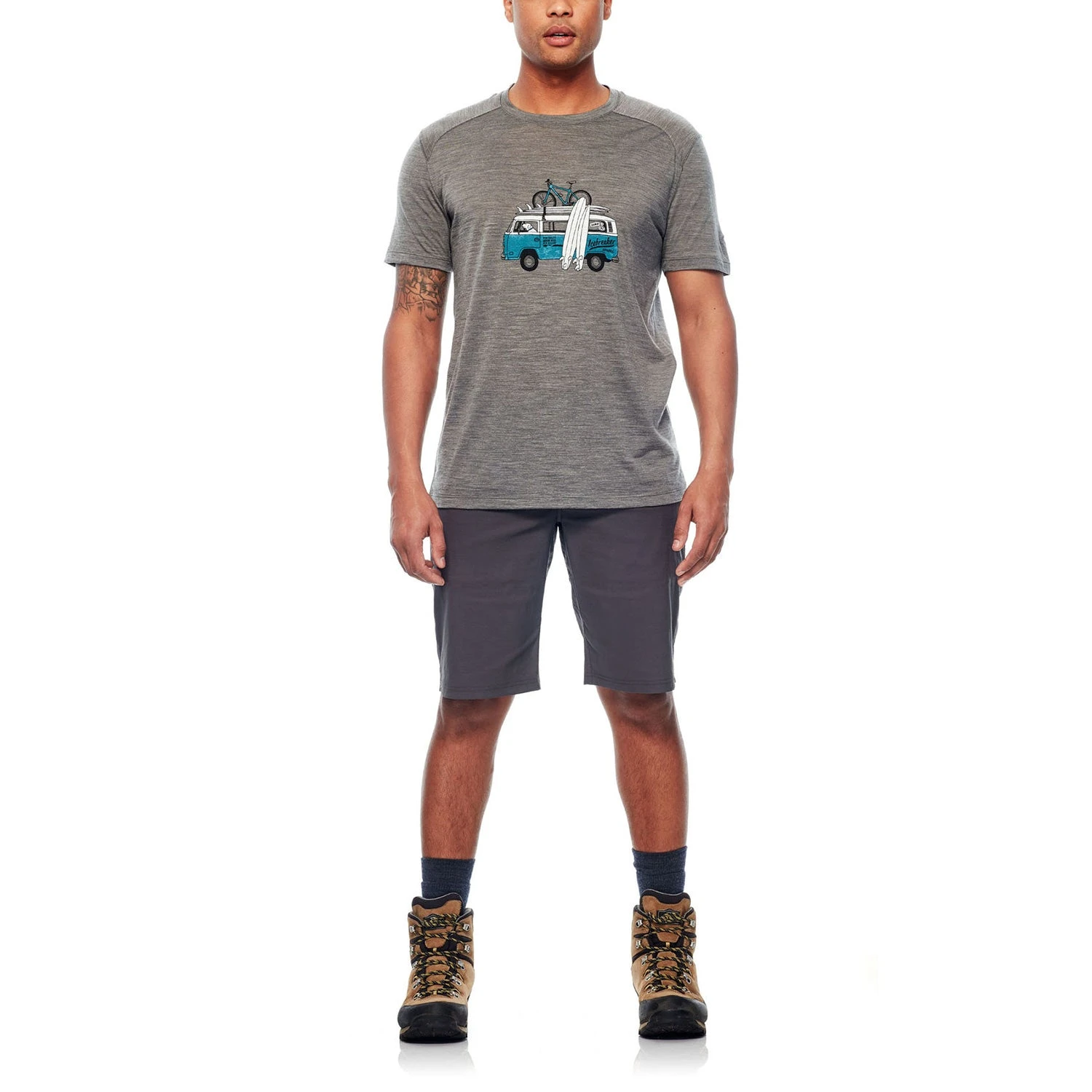 Icebreaker Men's Sphere Short Sleeve Crewe Van Surf Life|-|T-Shirt Sphere Van Surf Life Homme - Image 5