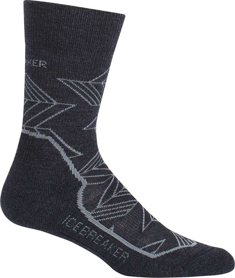 Icebreaker Hike+ Light Crew Intersecting Arrows - Women's|-|Chaussettes Hike+ Light Crew Intersecting Arrows Femme