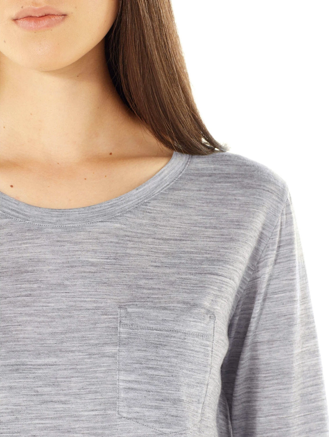 Icebreaker Tech Lite Long Sleeve Pocket Crewe - TABI Collection - Women's|-|Chandail Col Rond à Manches Longues - Femme - Collection TABI - Image 6