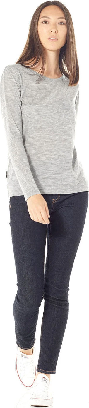 Icebreaker Tech Lite Long Sleeve Pocket Crewe - TABI Collection - Women's|-|Chandail Col Rond à Manches Longues - Femme - Collection TABI - Image 7