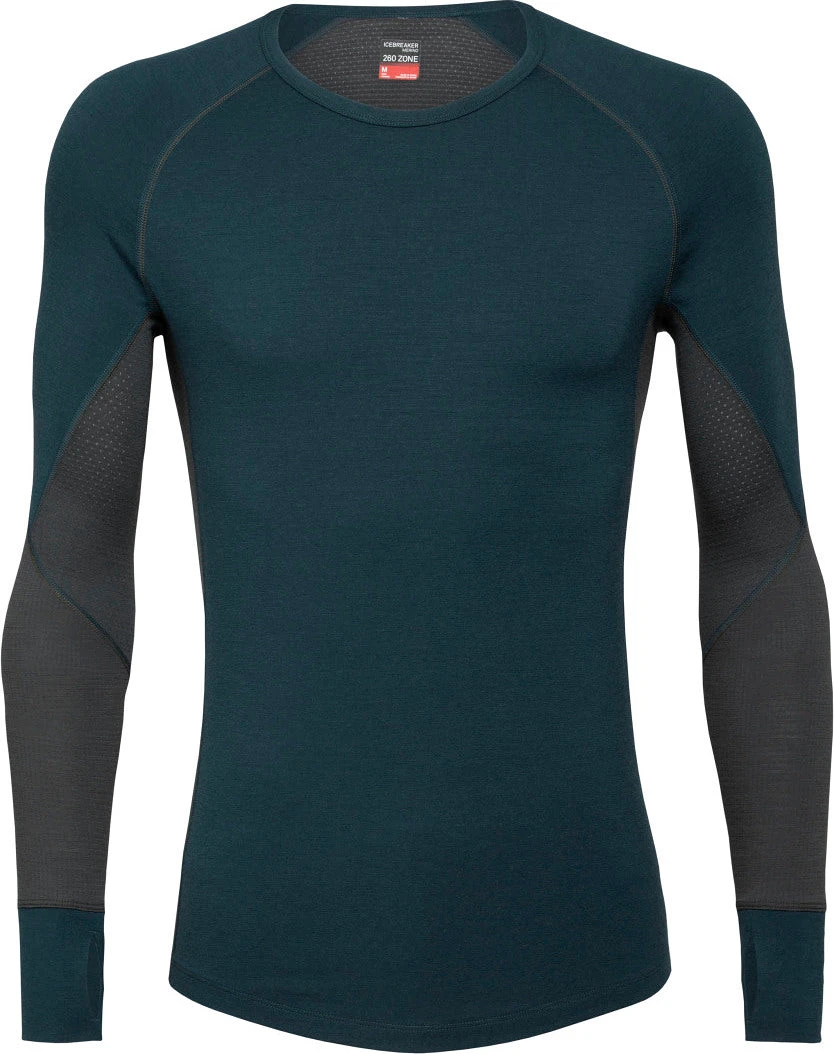 Icebreaker 260 Zone Long Sleeve Crewe - Men's|-|Chandail à Manches Longues 260 Zone - Homme - Image 2