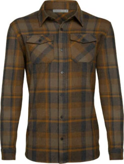 Icebreaker Lodge Long Sleeve Flannel Shirt - Men's|-|Chemise à Manches Longues Lodge Flannel - Homme