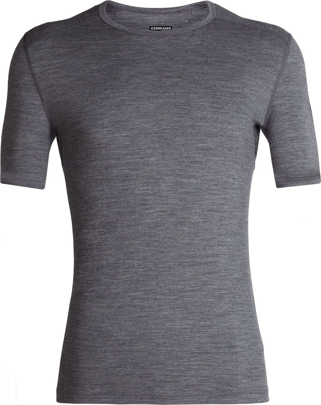 Haut Col Rond Isotherme Oasis Short Sleeve Crewe 200 En Mérinos|-|Icebreaker Men's Merino 200 Oasis Short Sleeve Crewe T-Shirt | Black | 100% Merino Wool - Image 3