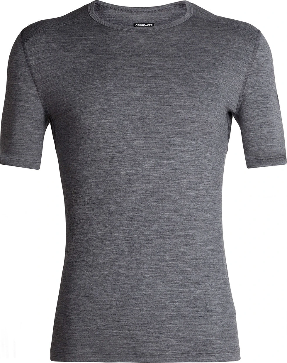 Haut Col Rond Isotherme Oasis Short Sleeve Crewe 200 En Mérinos|-|Icebreaker Men's Merino 200 Oasis Short Sleeve Crewe T-Shirt | Black | 100% Merino Wool - Image 7