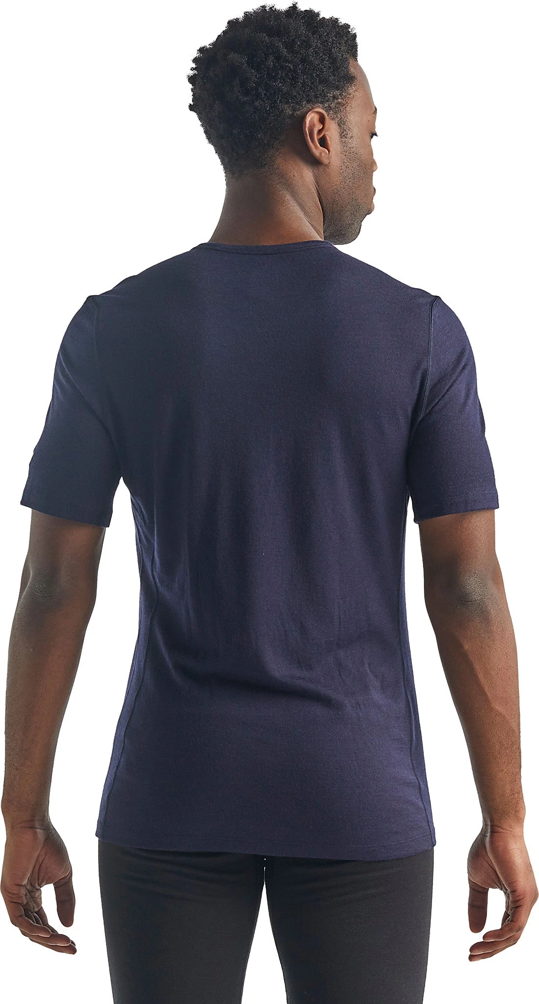 Haut Col Rond Isotherme Oasis Short Sleeve Crewe 200 En Mérinos|-|Icebreaker Men's Merino 200 Oasis Short Sleeve Crewe T-Shirt | Black | 100% Merino Wool - Image 19