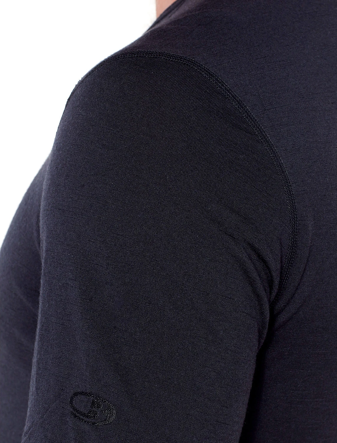 Haut Col Rond Isotherme Oasis Short Sleeve Crewe 200 En Mérinos|-|Icebreaker Men's Merino 200 Oasis Short Sleeve Crewe T-Shirt | Black | 100% Merino Wool - Image 11