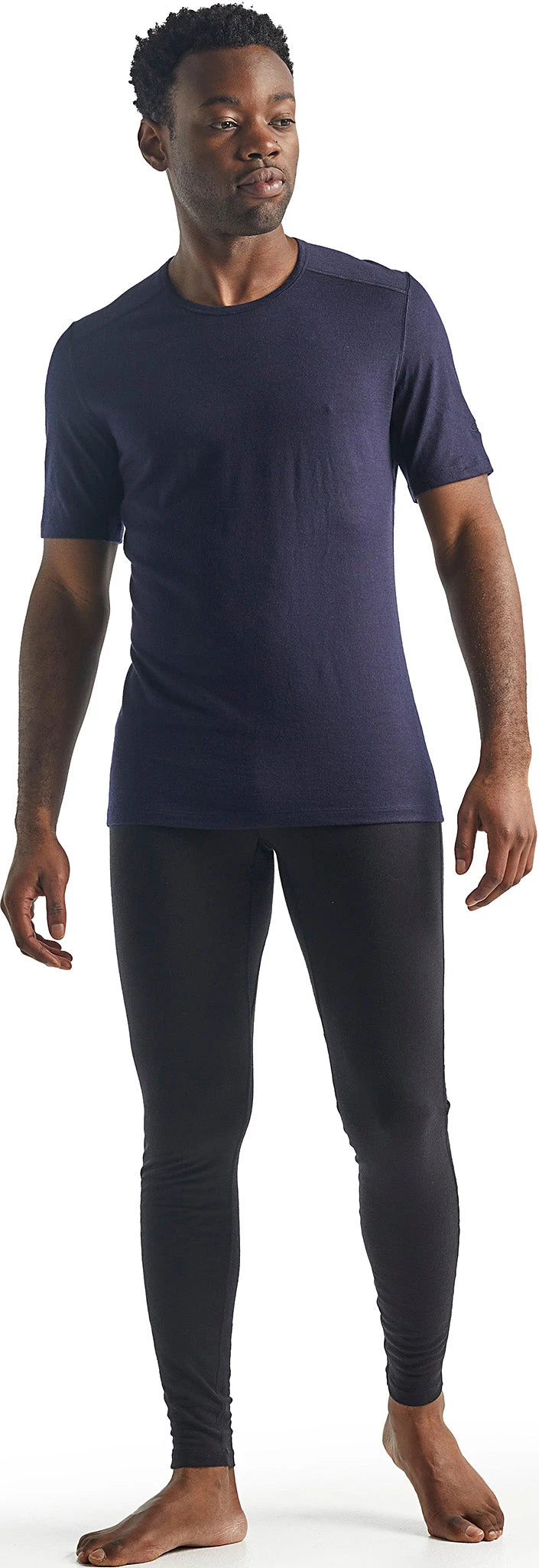 Haut Col Rond Isotherme Oasis Short Sleeve Crewe 200 En Mérinos|-|Icebreaker Men's Merino 200 Oasis Short Sleeve Crewe T-Shirt | Black | 100% Merino Wool - Image 15