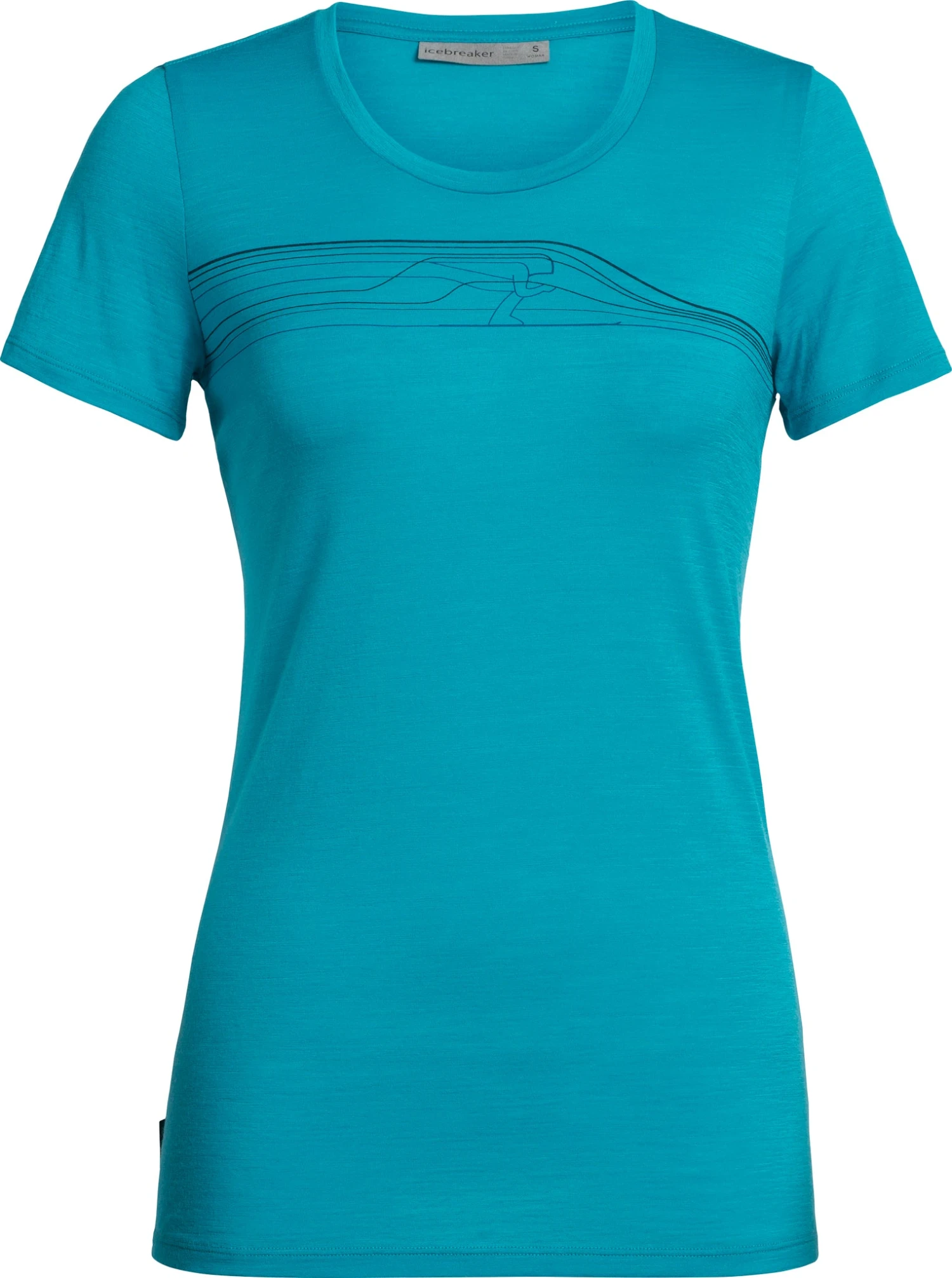 Icebreaker Tech Lite SS Low Snow Speedster - Women's|-|T-shirt Léger à Manches Courtes Tech Lite Snow Speedster - Femme - Image 3