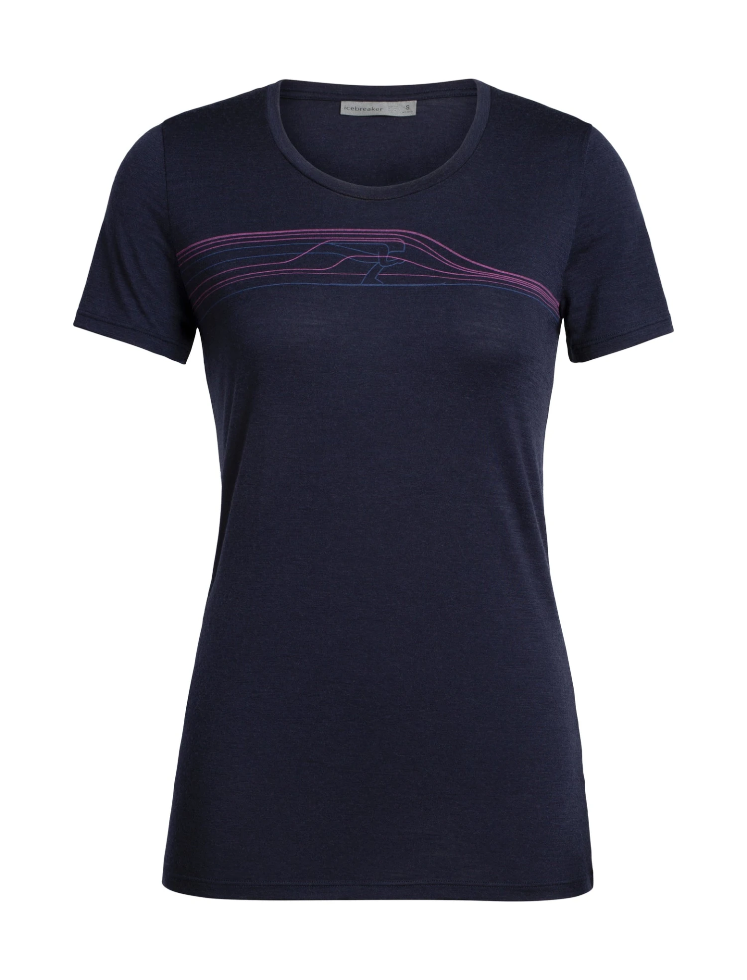 Icebreaker Tech Lite SS Low Snow Speedster - Women's|-|T-shirt Léger à Manches Courtes Tech Lite Snow Speedster - Femme - Image 2