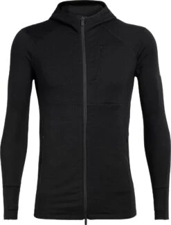 Icebreaker Quantum II Long Sleeve Zip Hood - Men's|-|Chandail à Manches Longues Et Capuchon Quantum II Zip - Homme