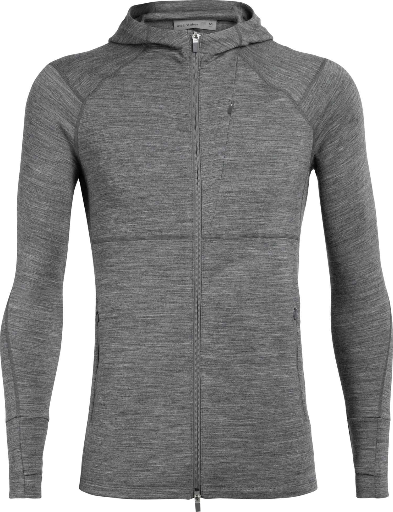 Icebreaker Quantum II Long Sleeve Zip Hood - Men's|-|Chandail à Manches Longues Et Capuchon Quantum II Zip - Homme - Image 2