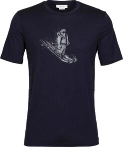 Icebreaker Tech Lite II Skiing Yeti Merino Short Sleeve T-Shirt - Men's|-|T-shirt à Manches Courtes En Laine Mérinos Skiing Yeti Tech Lite II - Homme