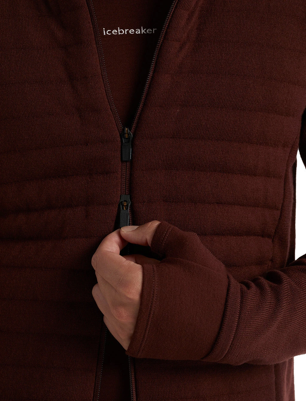 Icebreaker ZoneKnit LS Zip Hoodie - Men's|-|Chandail à Capuchon Glissière à Manches Longues ZoneKnit - Homme - Image 13