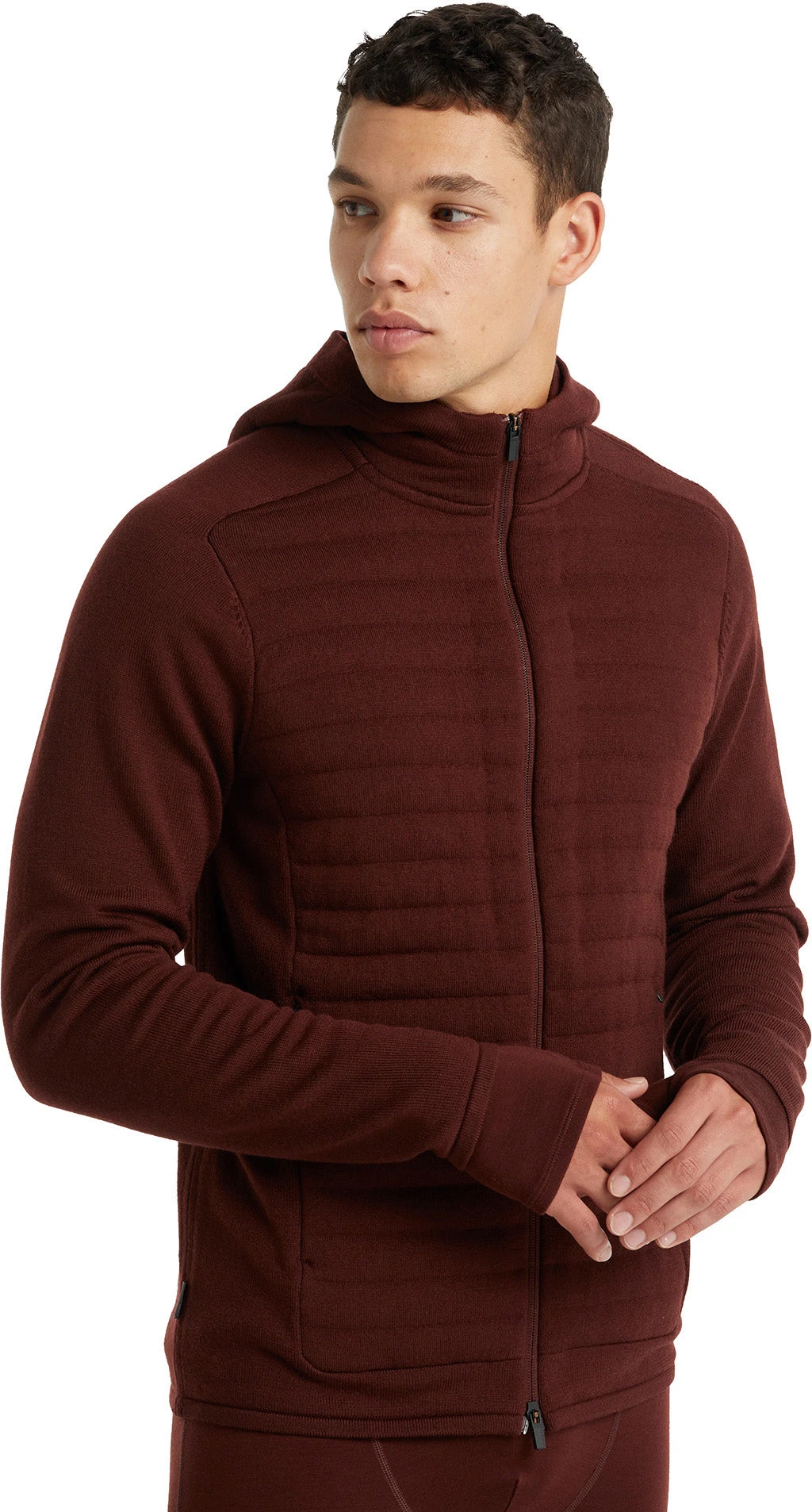 Icebreaker ZoneKnit LS Zip Hoodie - Men's|-|Chandail à Capuchon Glissière à Manches Longues ZoneKnit - Homme - Image 17