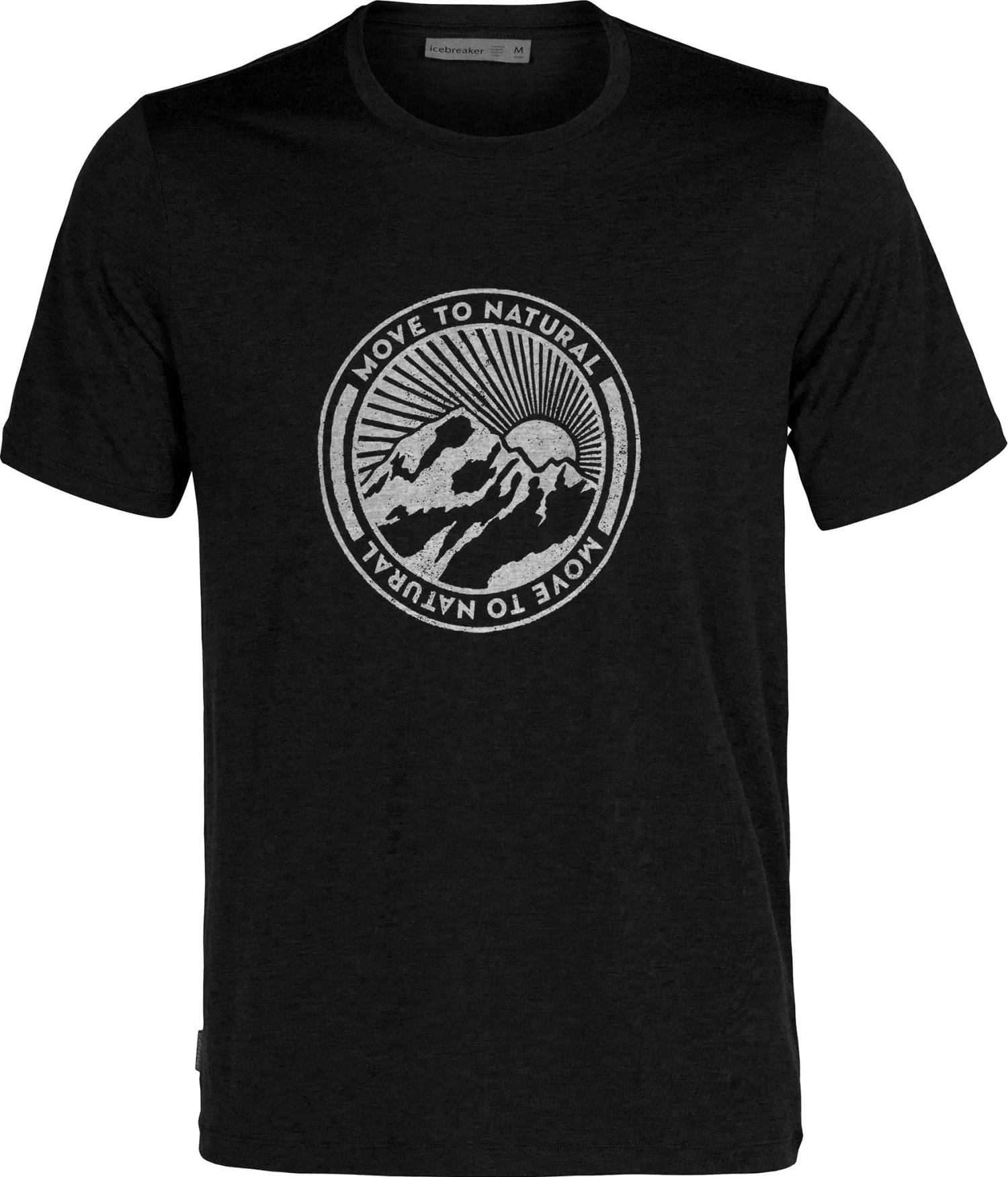 Icebreaker Tech Lite II Move To Natural Mountain SS Tee - Men's|-|T-shirt à Manches Courtes Move To Natural Mountain De Tech Lite II - Homme - Image 3