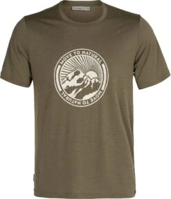 Icebreaker Tech Lite II Move To Natural Mountain SS Tee - Men's|-|T-shirt à Manches Courtes Move To Natural Mountain De Tech Lite II - Homme