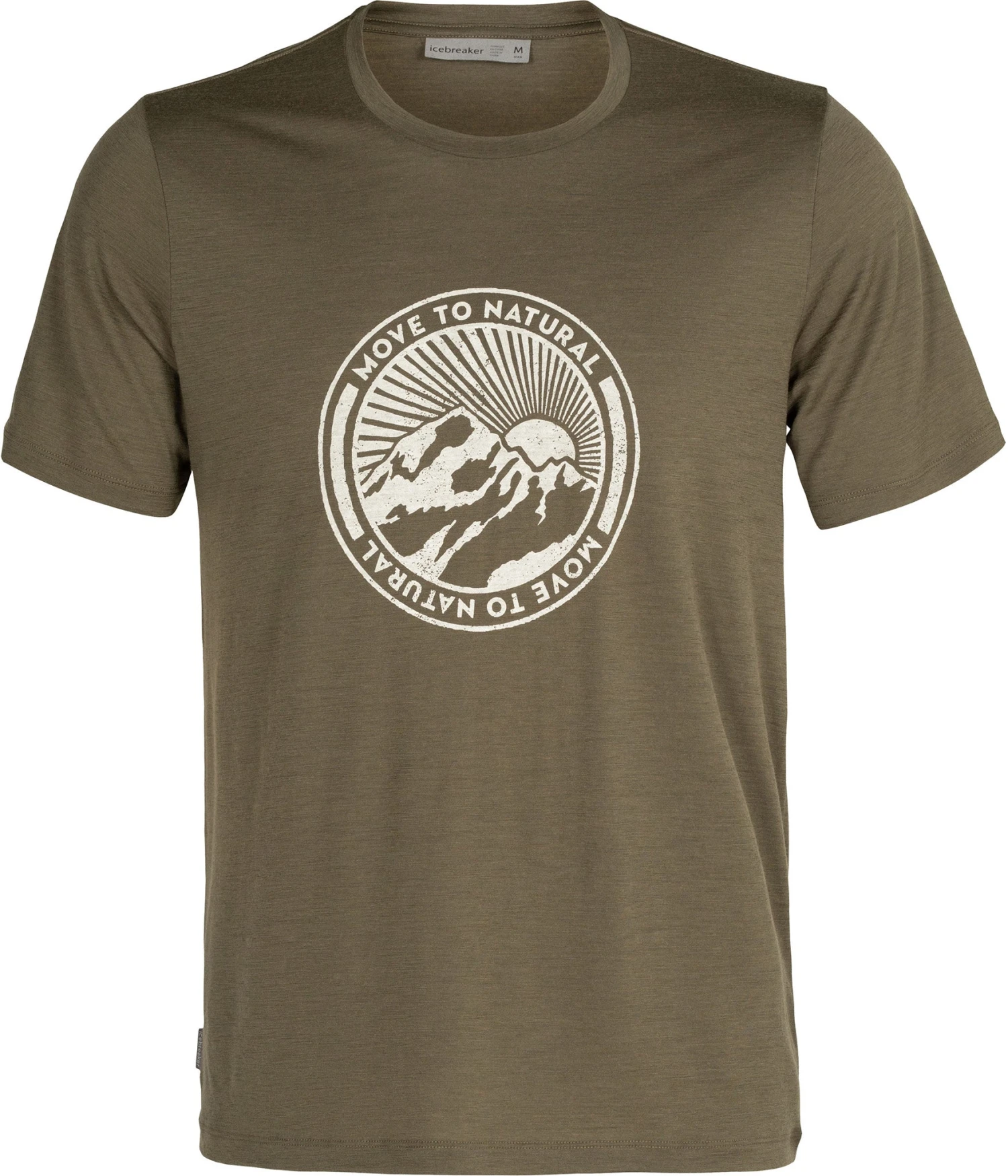 Icebreaker Tech Lite II Move To Natural Mountain SS Tee - Men's|-|T-shirt à Manches Courtes Move To Natural Mountain De Tech Lite II - Homme