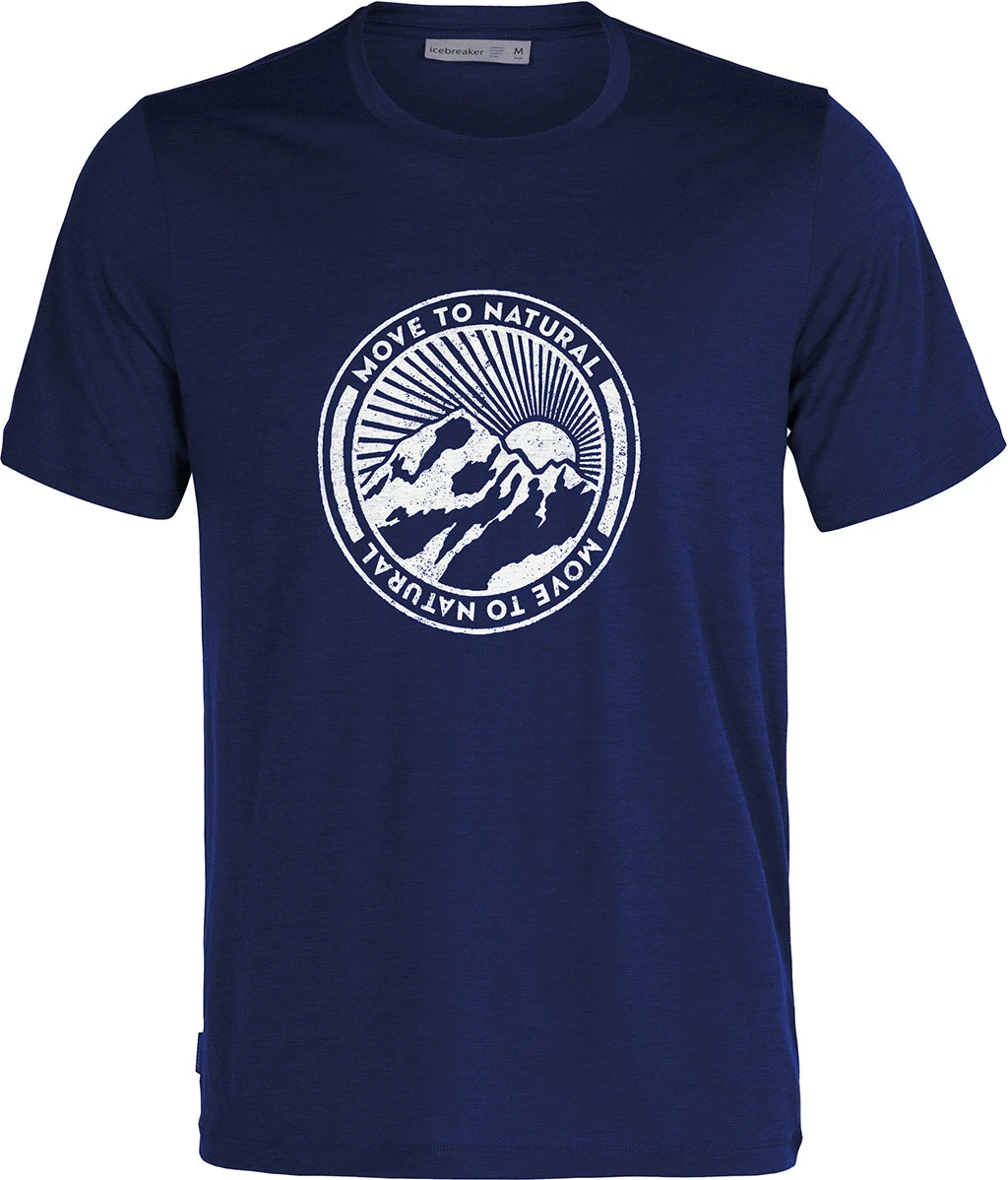 Icebreaker Tech Lite II Move To Natural Mountain SS Tee - Men's|-|T-shirt à Manches Courtes Move To Natural Mountain De Tech Lite II - Homme - Image 2